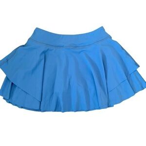 Real Essentials Skort - S blue flared , polyester spandex